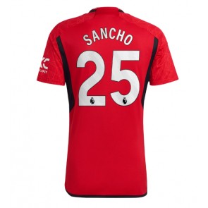 Maillot de foot Manchester United Jadon Sancho #25 Domicile 2023-24 Manches Courte